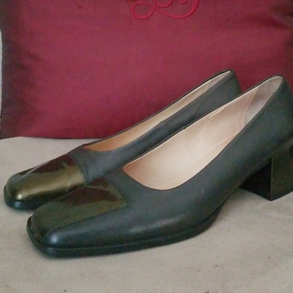 Gray Peter Kaiser leather pumps - Picture 2 of 7